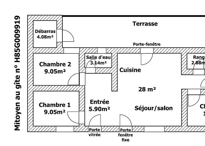 Сasa de vacaciones Traditionnel Rénové Avec Jardin Clos Et Wi-fi, 3 Chambres, Proche De La Garnache, Vendée. - Fr-1-426-195 *